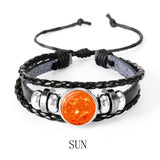PULSEIRA DE COURO TRANÇADO - SISTEMA SOLAR -