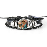 PULSEIRA DE COURO AJUSTÁVEL - JESUS CRISTO -
