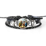 PULSEIRA DE COURO AJUSTÁVEL - JESUS CRISTO -