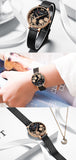 Relógio feminino Curren - pulseira de aço inoxidável