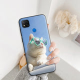 Case For Redmi 9C Case Redmi 9C NFC Fashion Silicone Soft Cover For Xiaomi Redmi 9C Animal Case TPU Bumper on Redmi 9C NFC Coque