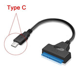 CABO ADAPTADOR USB + CONECTOR COM 2,5 POLEGADAS E DISCO RÍGIDO